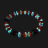 Red Strawberry Fields | .925 Sterling Silver | Firefly Glass Berry Bracelet